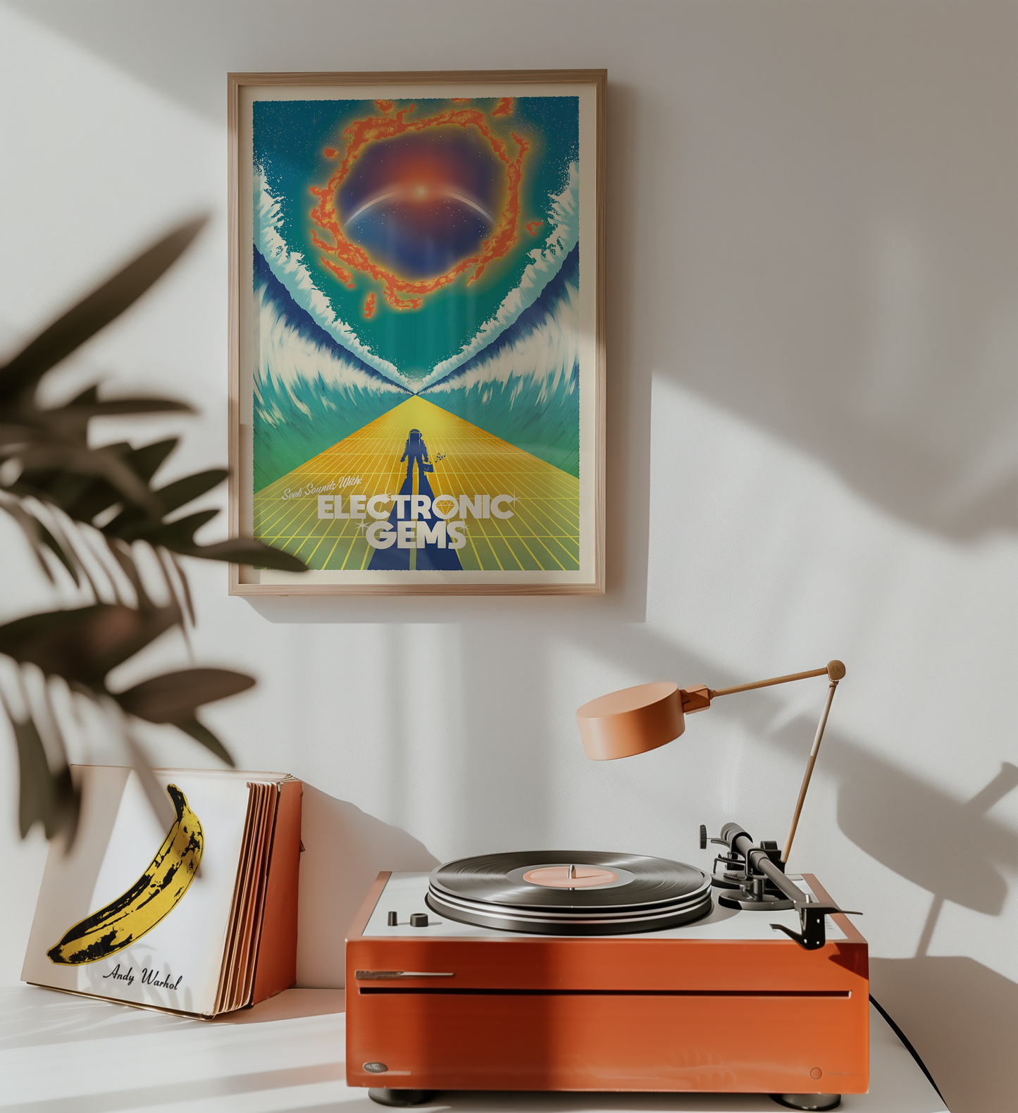 Electronic Gems Travel Poster: Wave