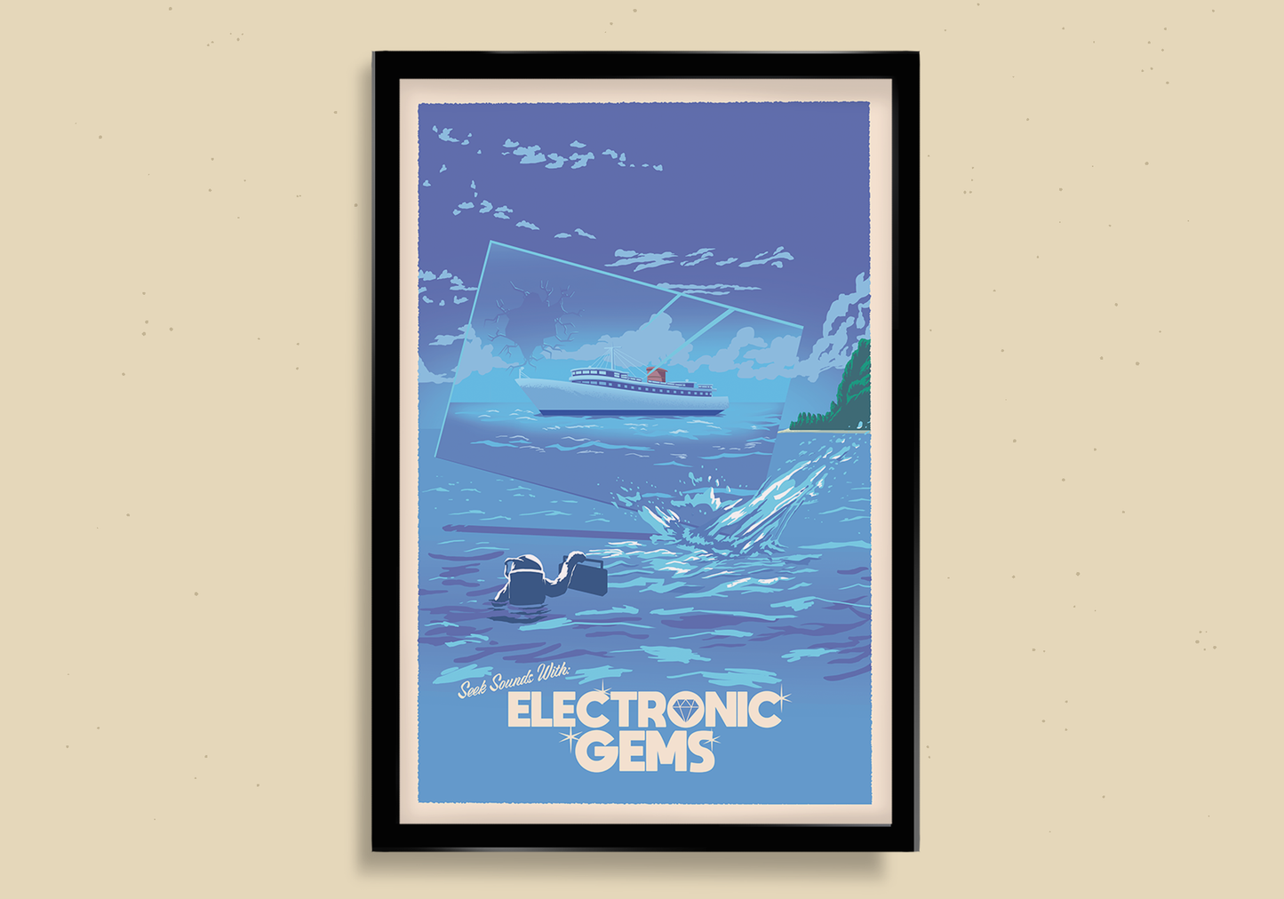 Electronic Gems Travel Poster: Mirror