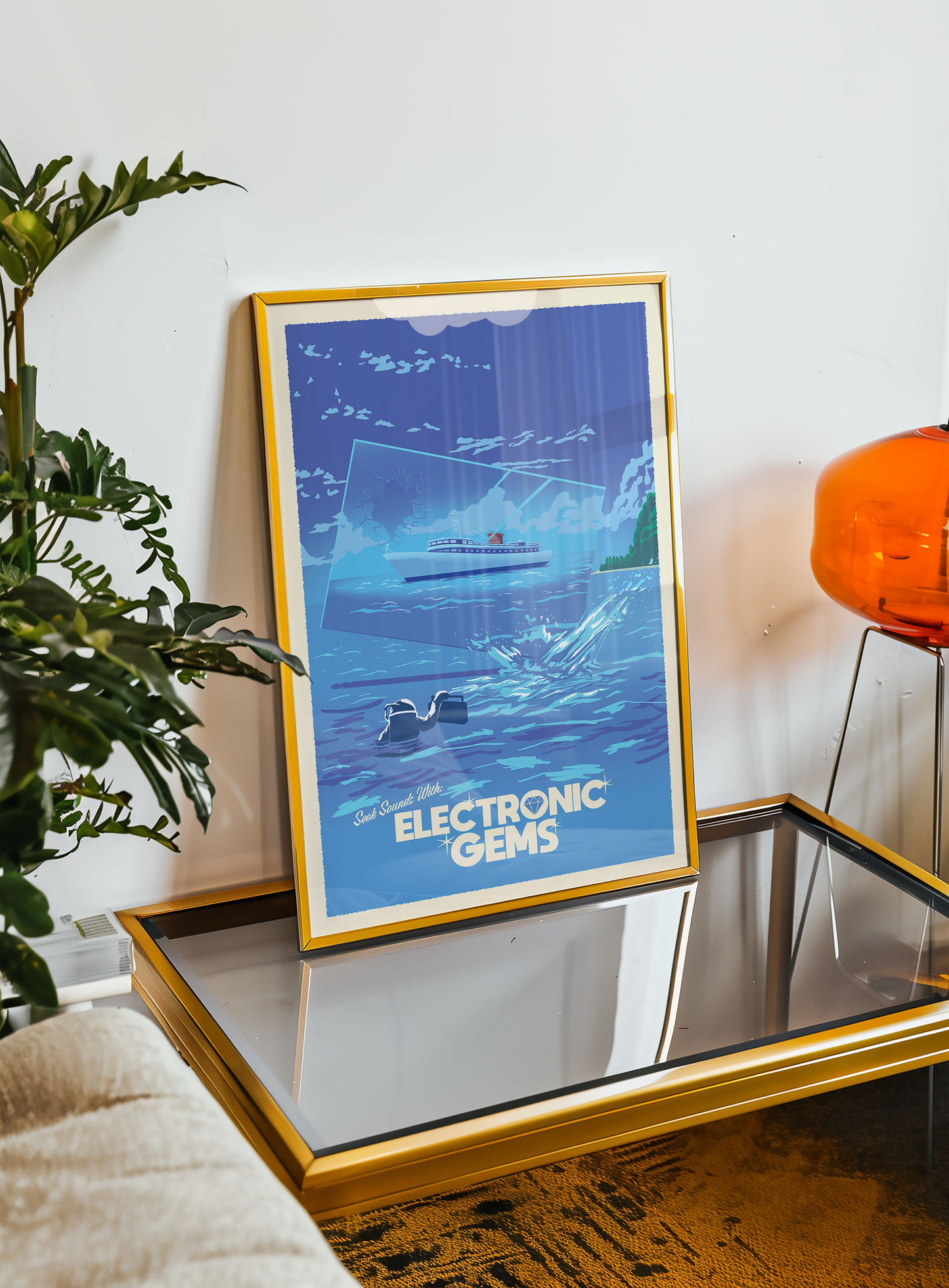 Electronic Gems Travel Poster: Mirror
