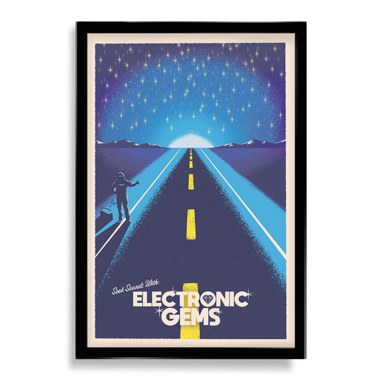 Electronic Gems Travel Poster: Highway