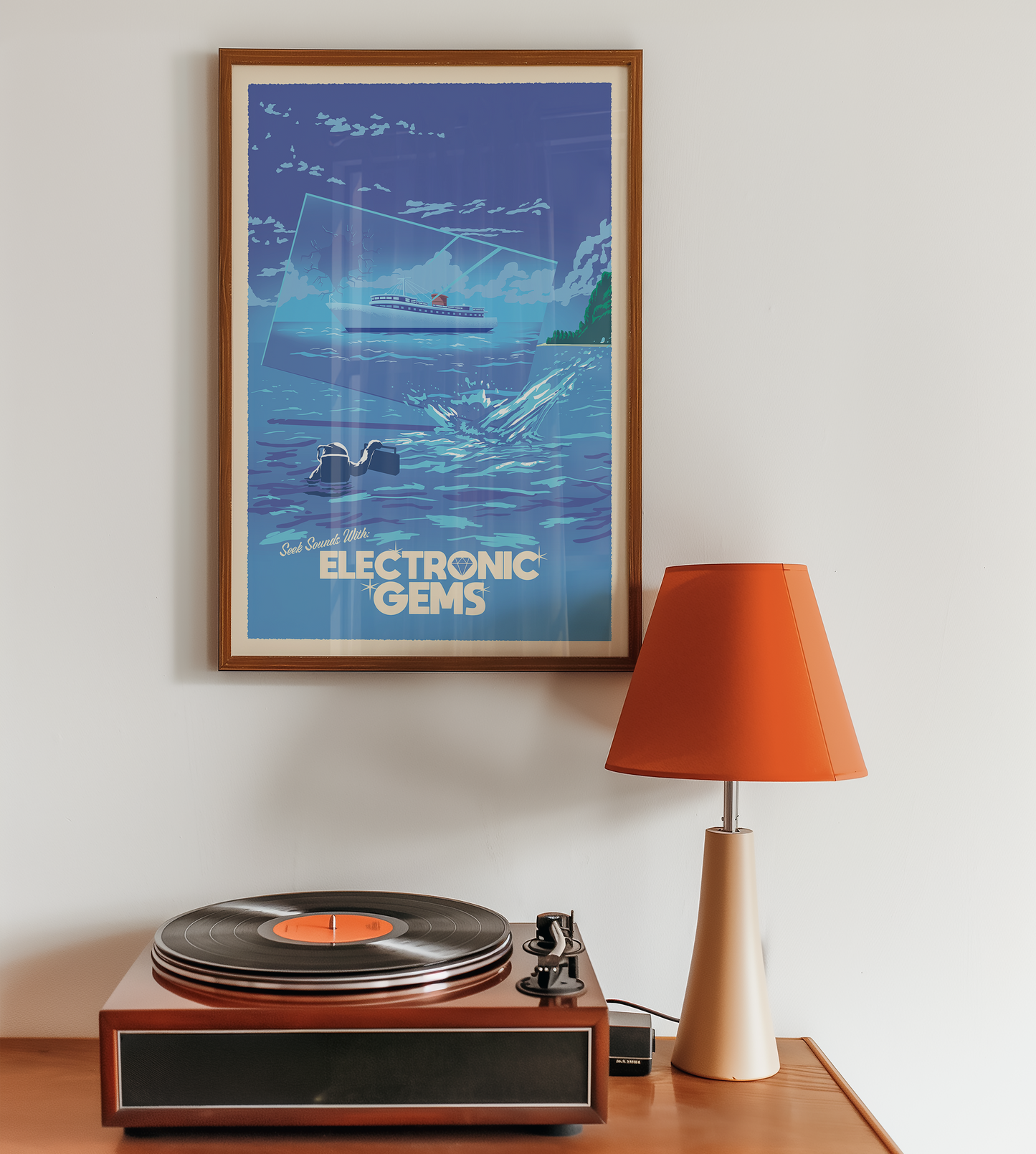 Electronic Gems Travel Poster: Mirror