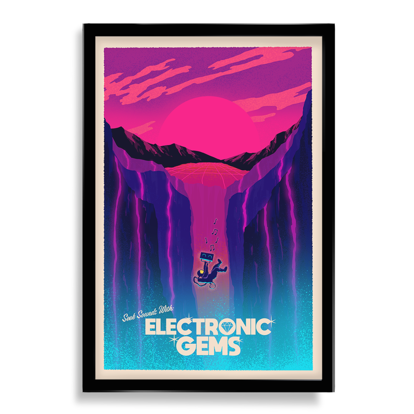 Electronic Gems Travel Poster: Chasm