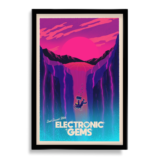 Electronic Gems Travel Poster: Chasm