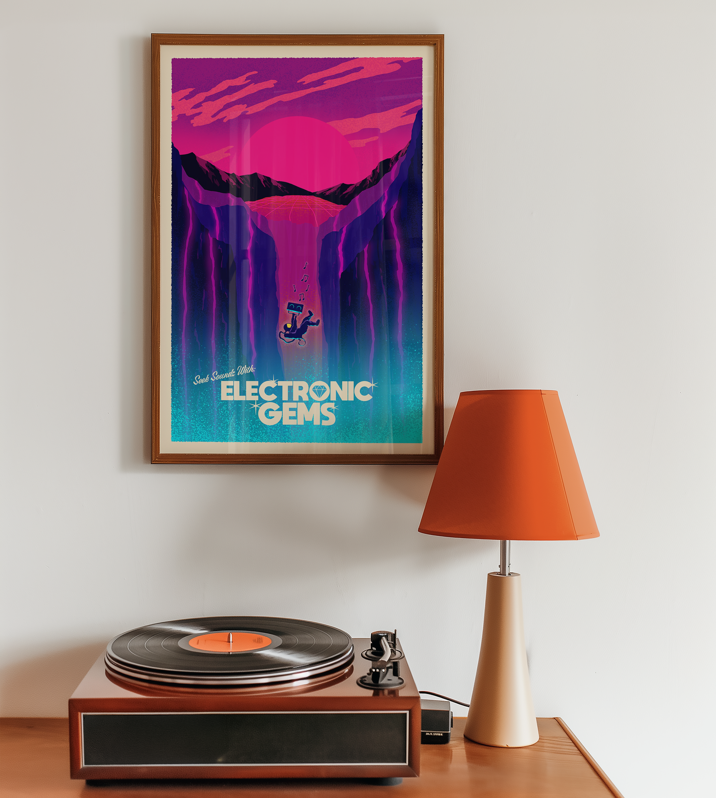 Electronic Gems Travel Poster: Chasm