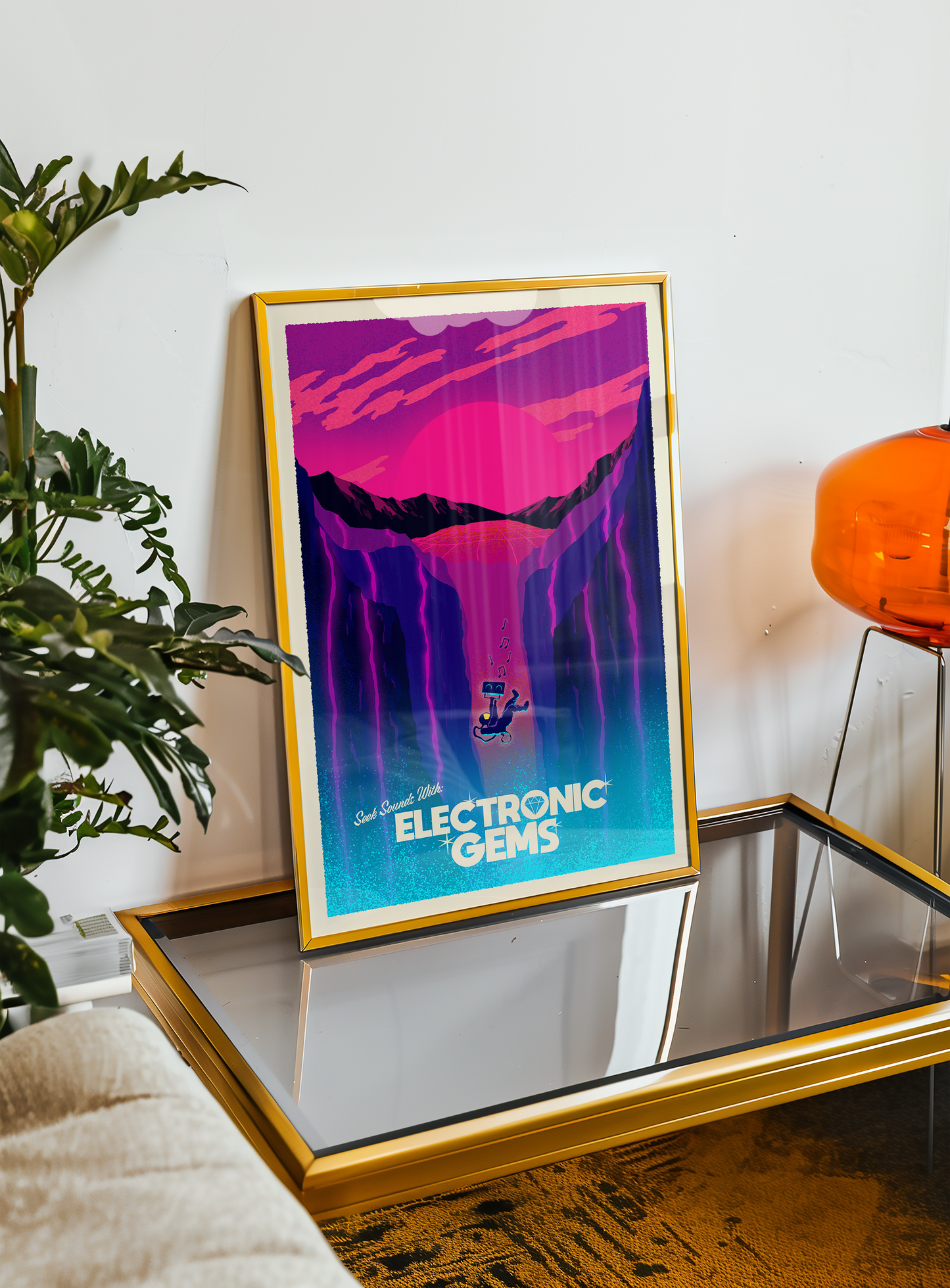 Electronic Gems Travel Poster: Chasm